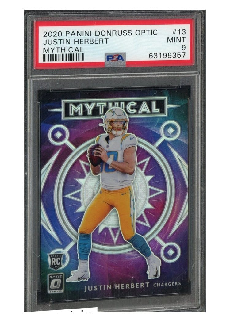 2020 Donruss Optic Mythical Justin Herbert #13 card