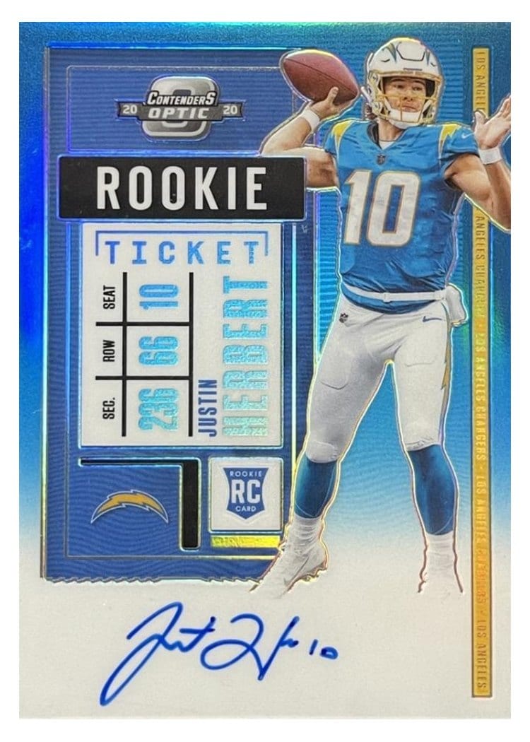 2020 Panini Contenders Optic Base Set Justin Herbert #104 card