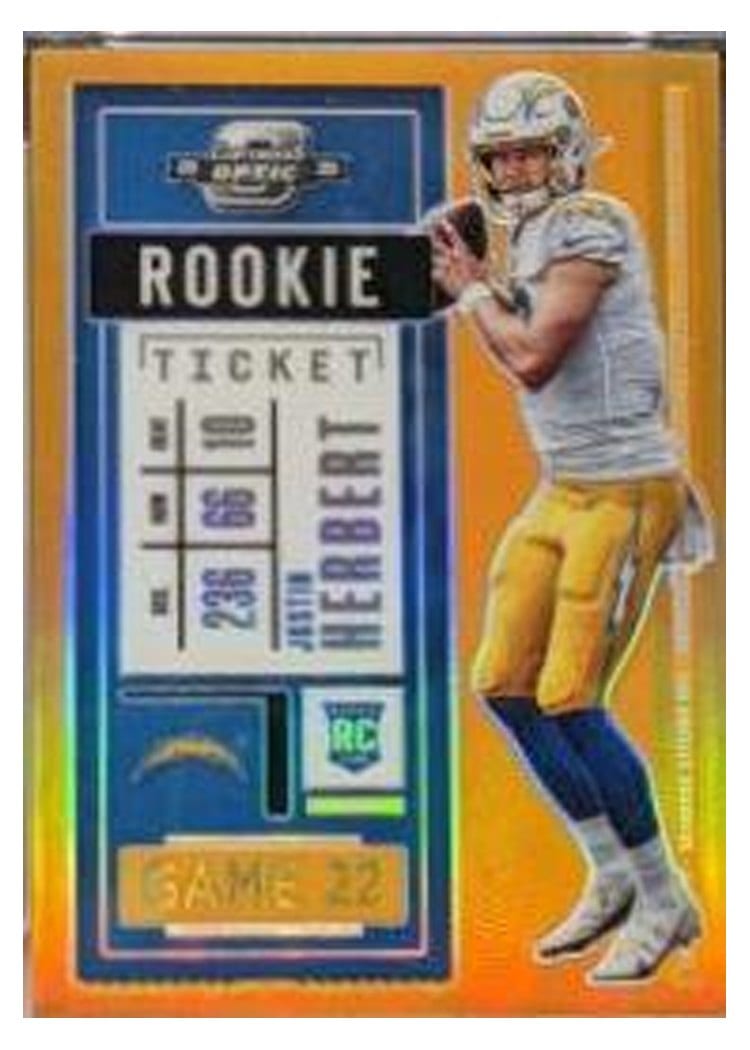 2020 Panini Contenders Optic Base Set Justin Herbert #85 card