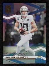 2020 Panini Donruss Elite Justin Herbert #104 card