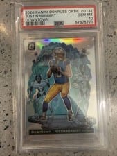 2020 Panini Donruss Optic Downtown Justin Herbert #DT-31 card
