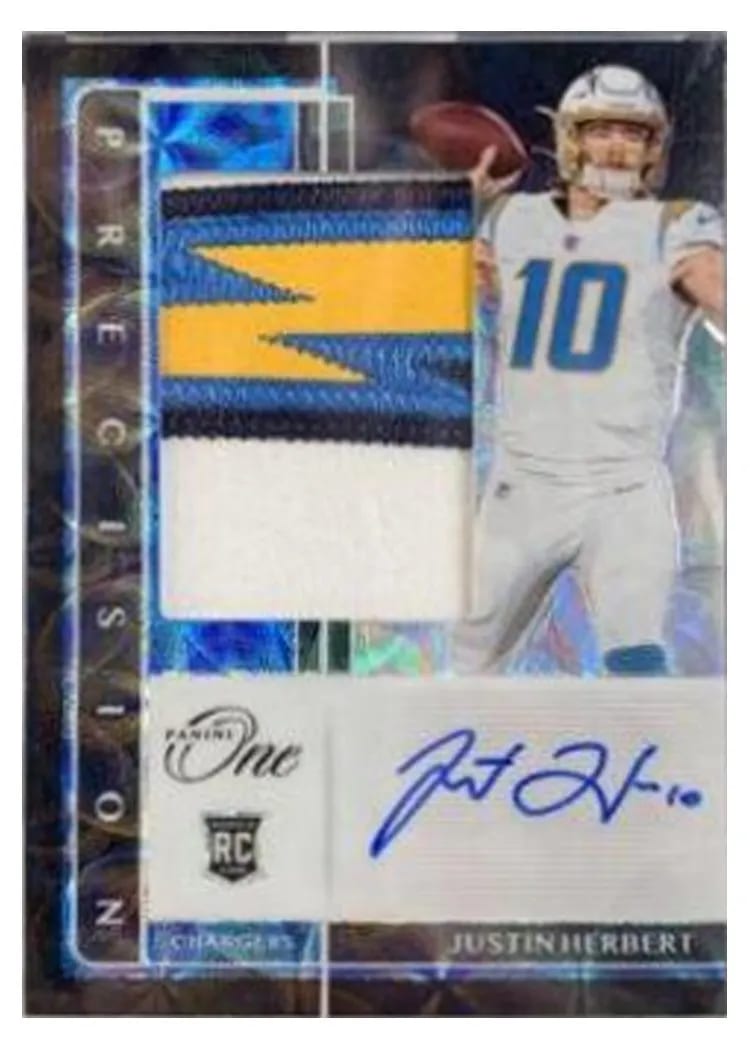 2020 Panini One Justin Herbert #303 card