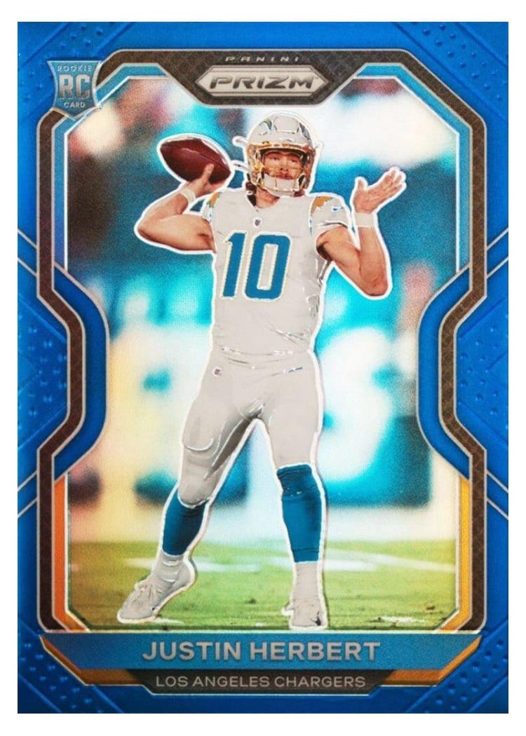 2020 Panini Prizm Justin Herbert #325 card