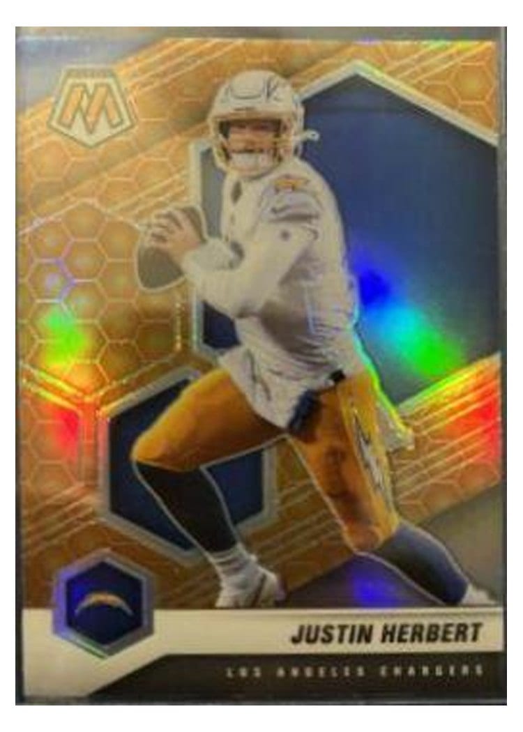 2021 Panini Mosaic Base Set Justin Herbert #111 card