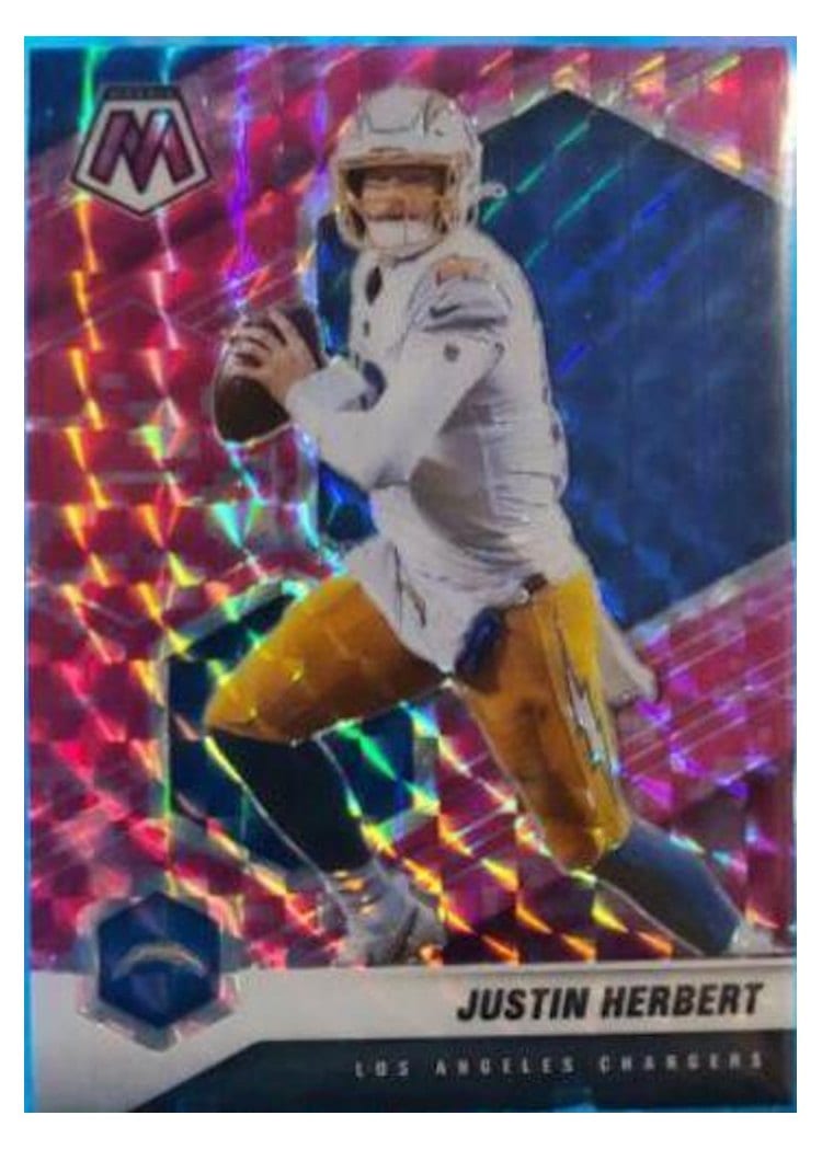2021 Panini Mosaic Base Set Justin Herbert #111 card