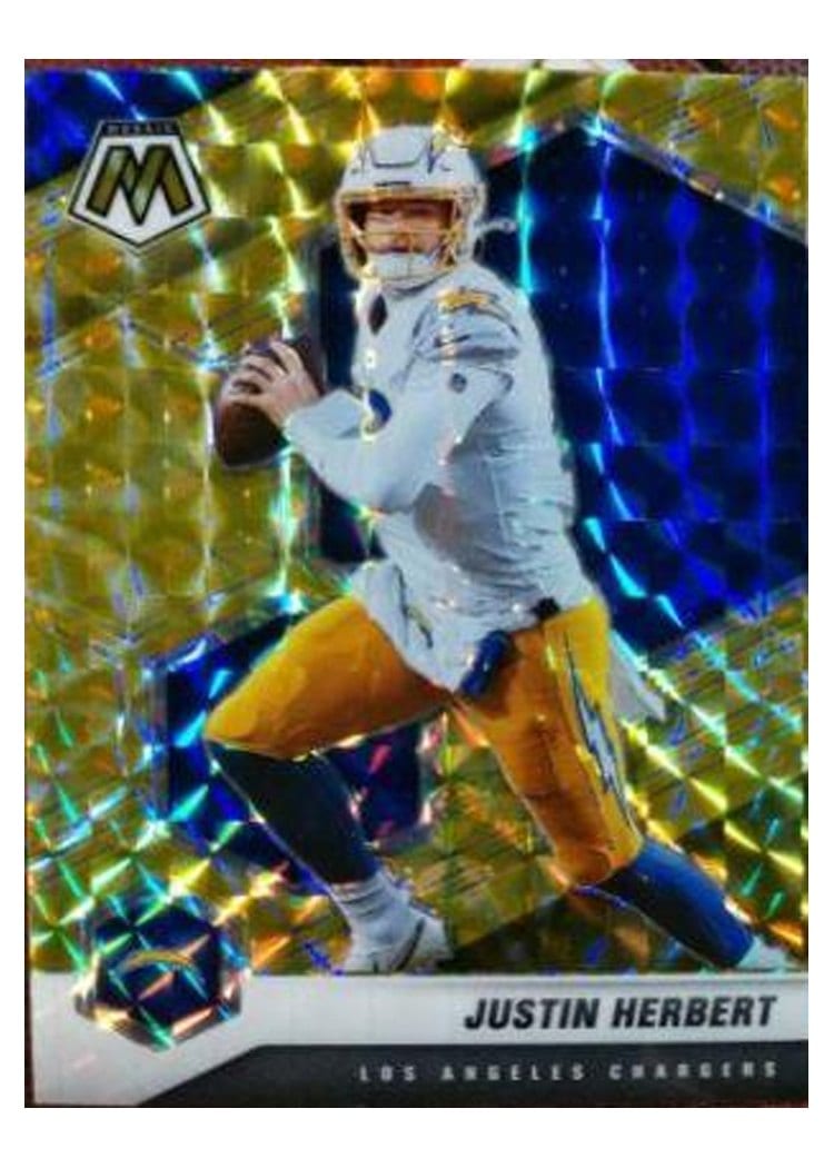 2021 Panini Mosaic Base Set Justin Herbert #111 card