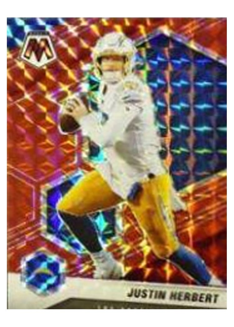 2021 Panini Mosaic Base Set Justin Herbert #111 card