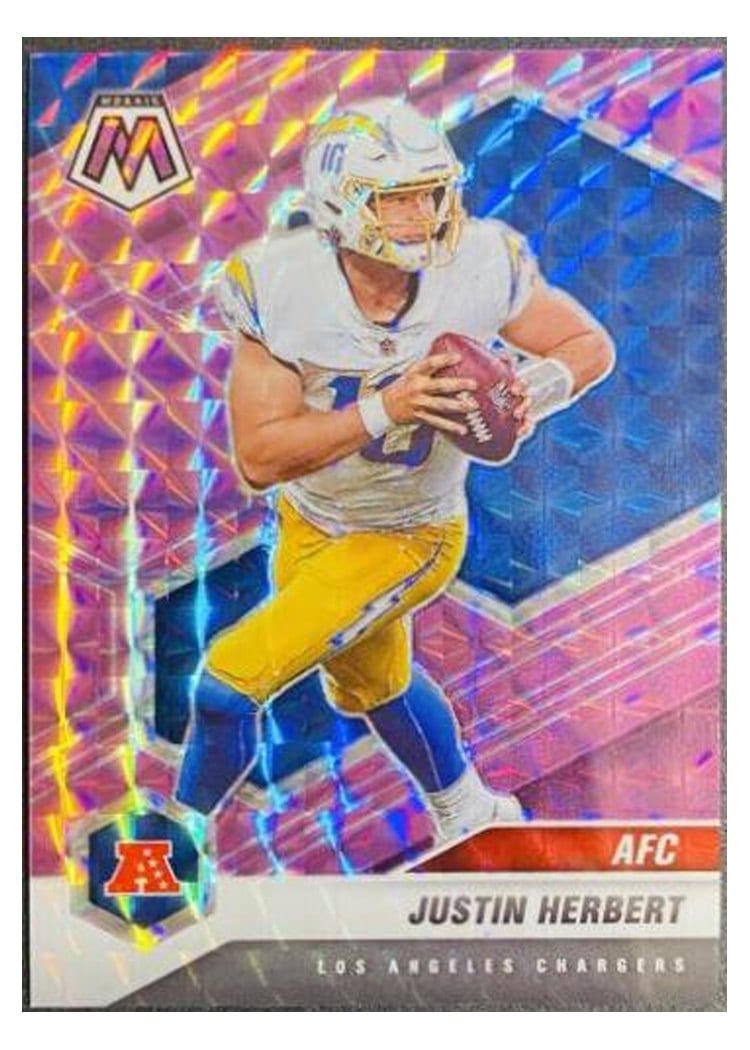 2021 Panini Mosaic Base Set Justin Herbert #111 card