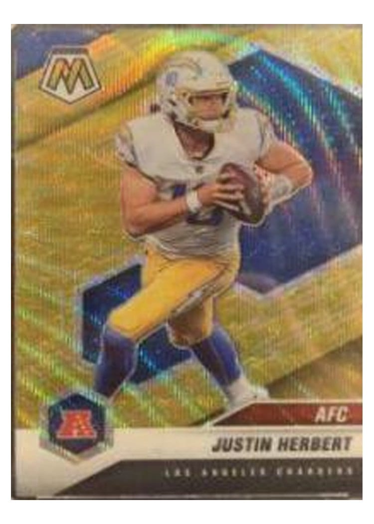 2021 Panini Mosaic Base Set Justin Herbert #111 card