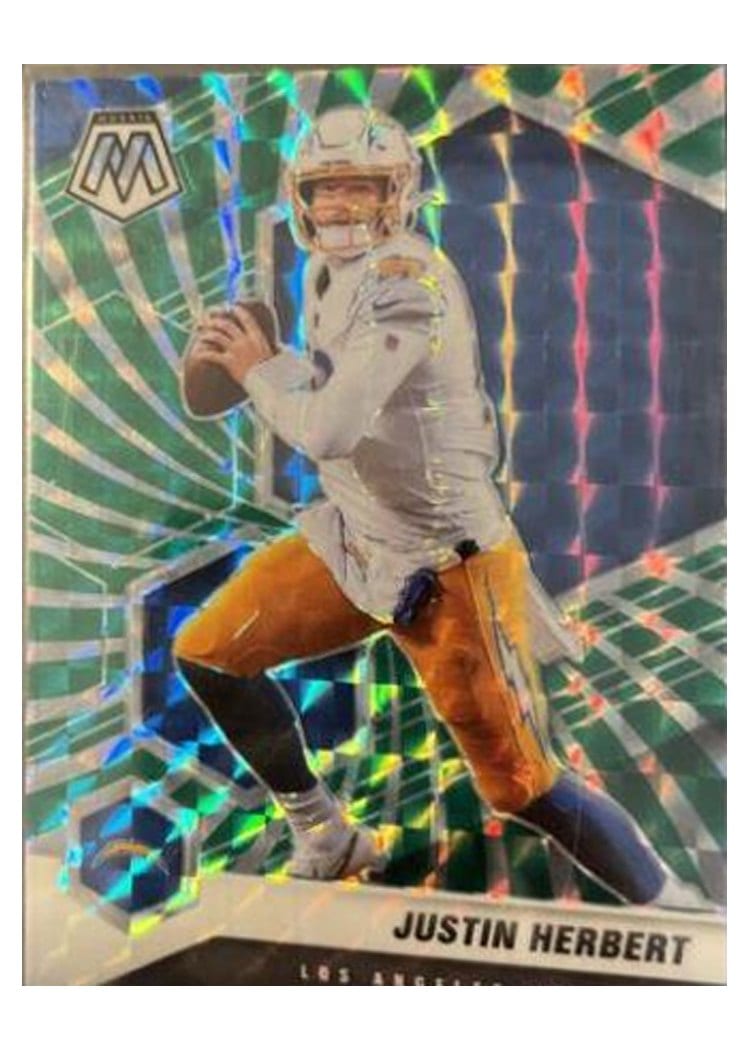 2021 Panini Mosaic Base Set Justin Herbert #111 card