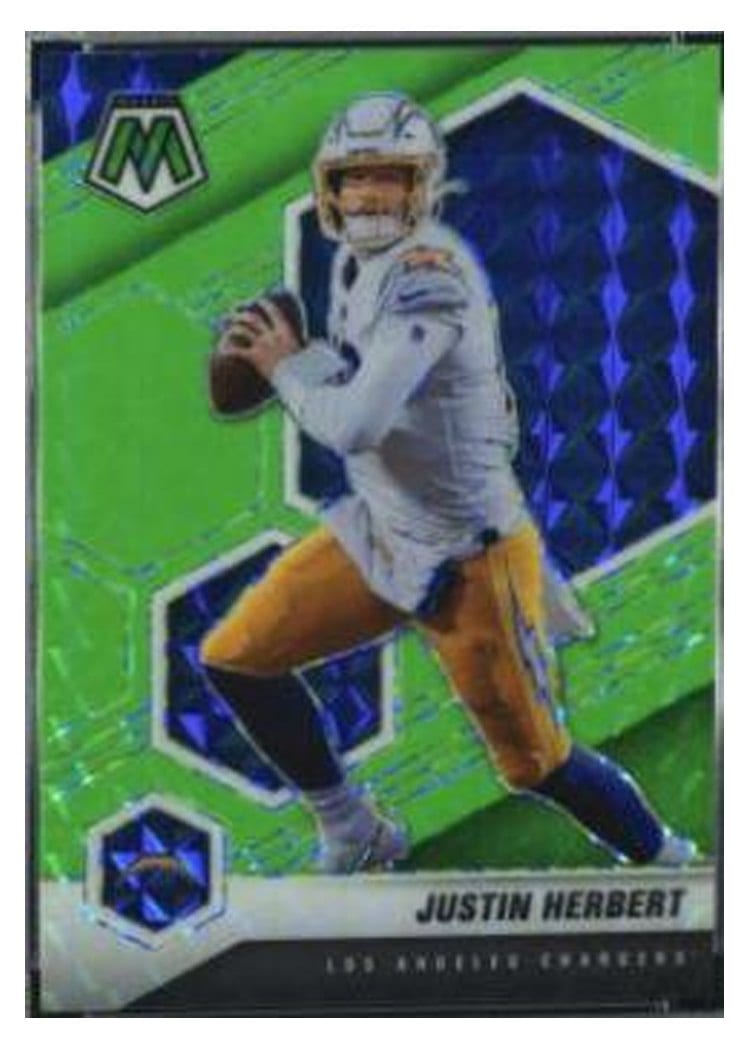 2021 Panini Mosaic Base Set Justin Herbert #111 card