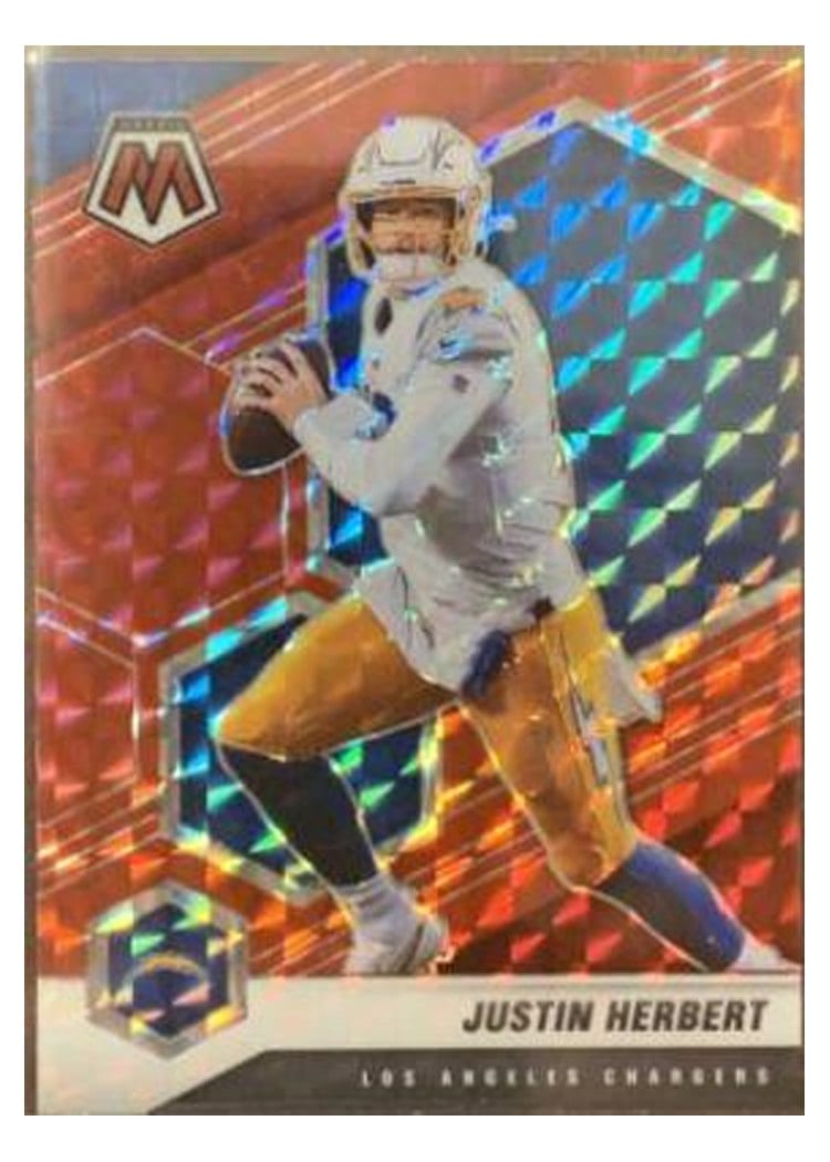 2021 Panini Mosaic Base Set Justin Herbert #111 card