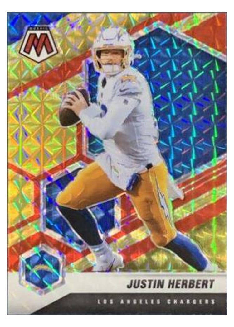 2021 Panini Mosaic Base Set Justin Herbert #111 card