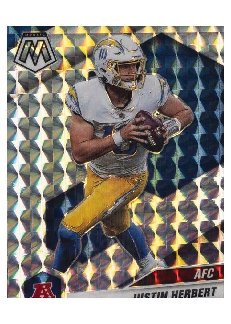 2021 Panini Mosaic Base Set Justin Herbert #224 card