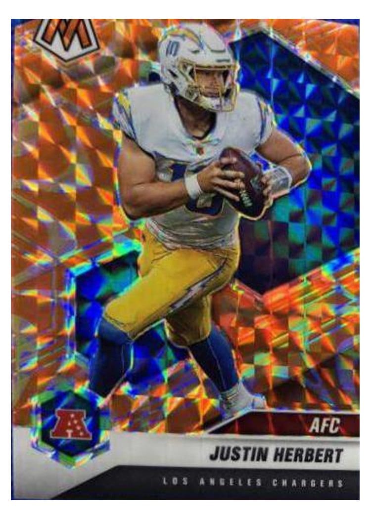 2021 Panini Mosaic Base Set Justin Herbert #224 card
