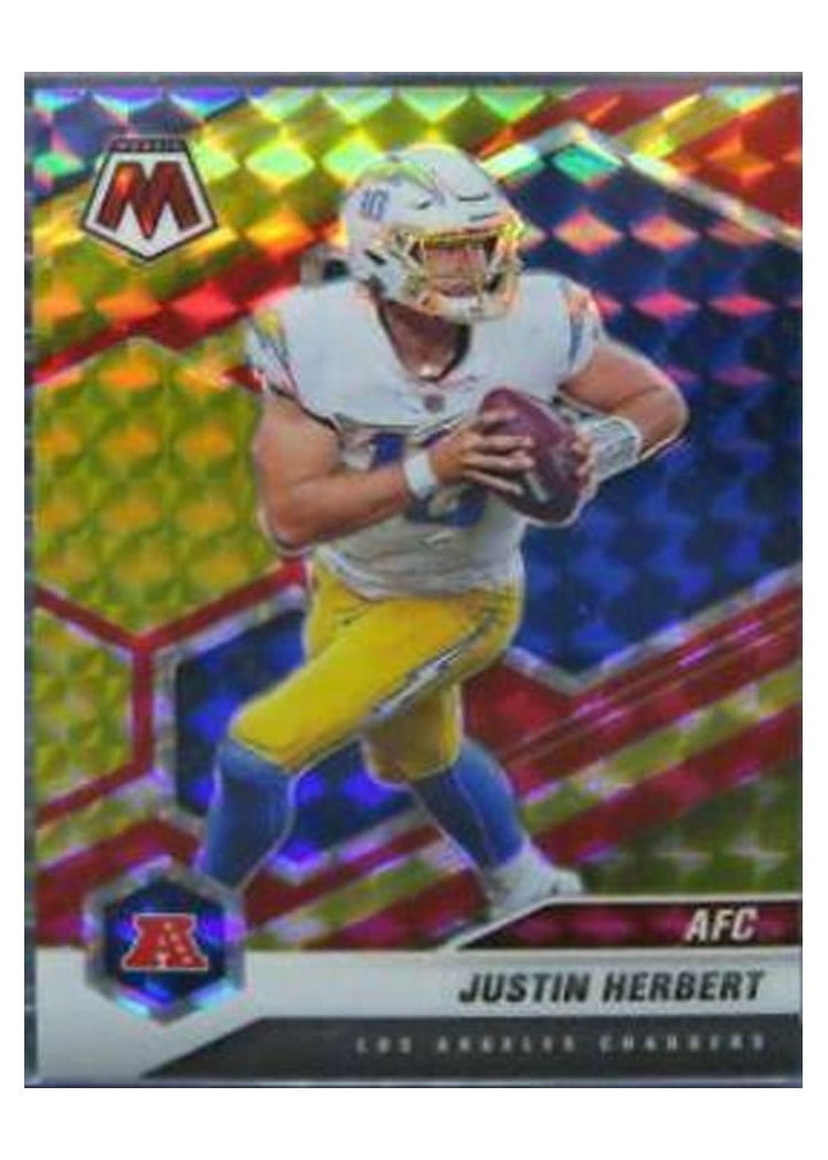 2021 Panini Mosaic Base Set Justin Herbert #224 card