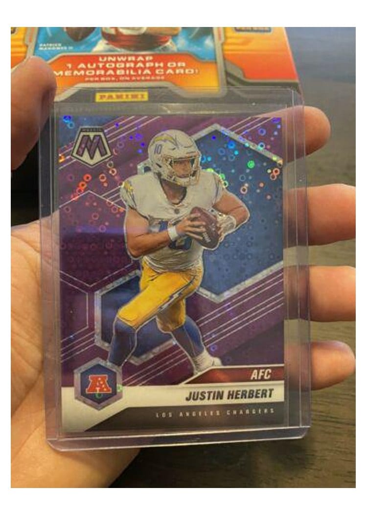 2021 Panini Mosaic Base Set Justin Herbert #224 card
