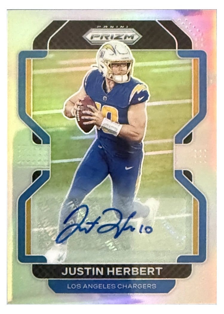 2021 Panini Prizm Base Set Justin Herbert #169 card