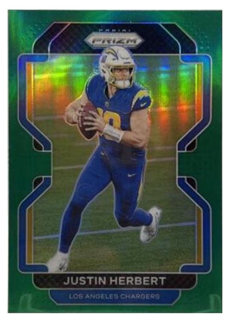 2021 Panini Prizm Base Set Justin Herbert #169 card