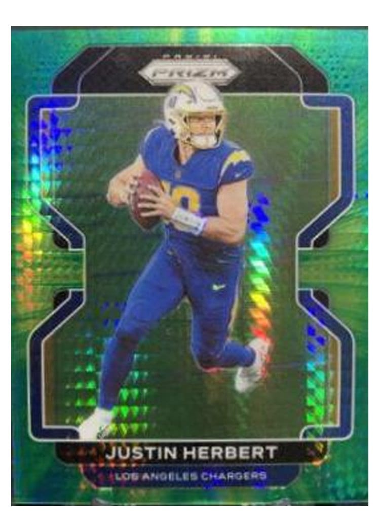 2021 Panini Prizm Base Set Justin Herbert #169 card