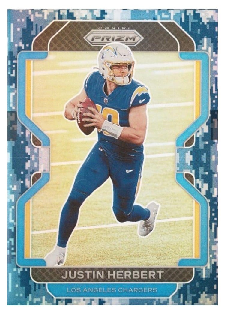 2021 Panini Prizm Base Set Justin Herbert #169 card