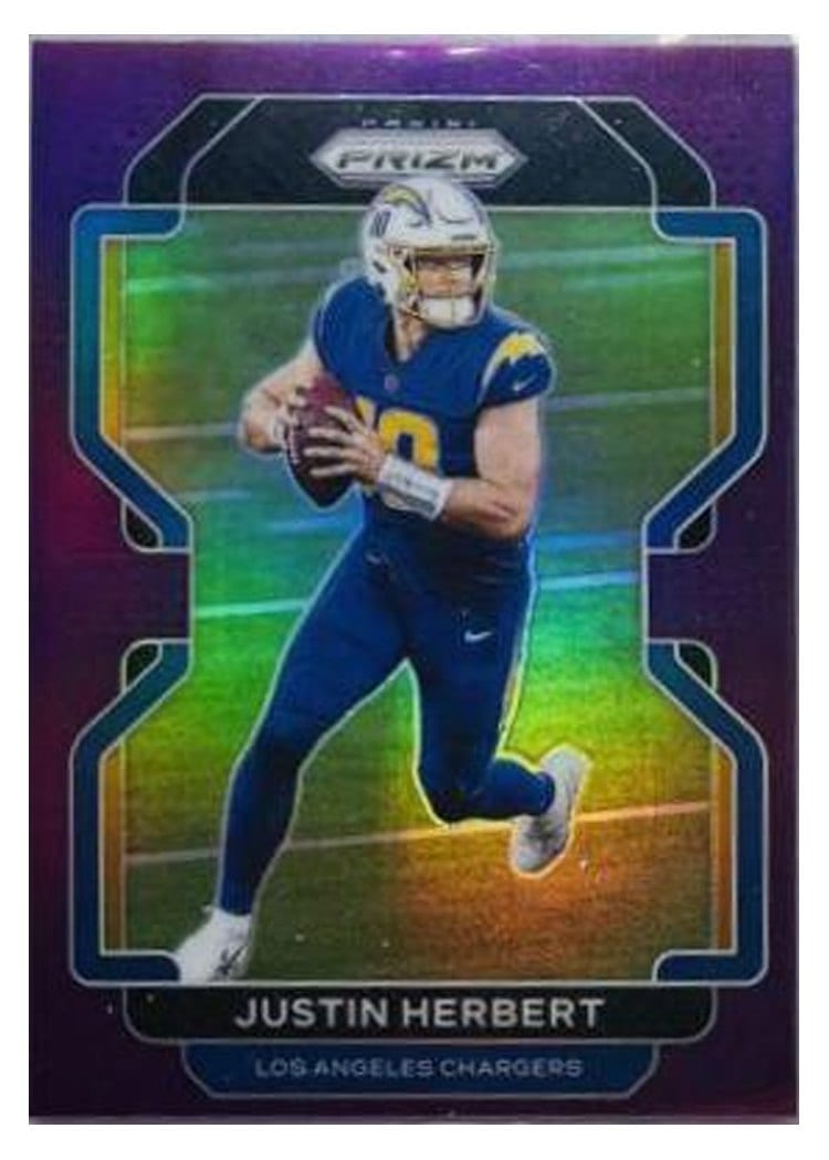 2021 Panini Prizm Base Set Justin Herbert #169 card