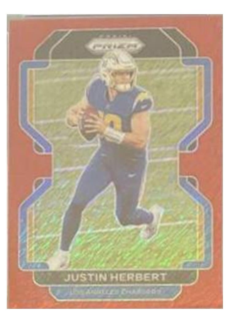 2021 Panini Prizm Base Set Justin Herbert #169 card