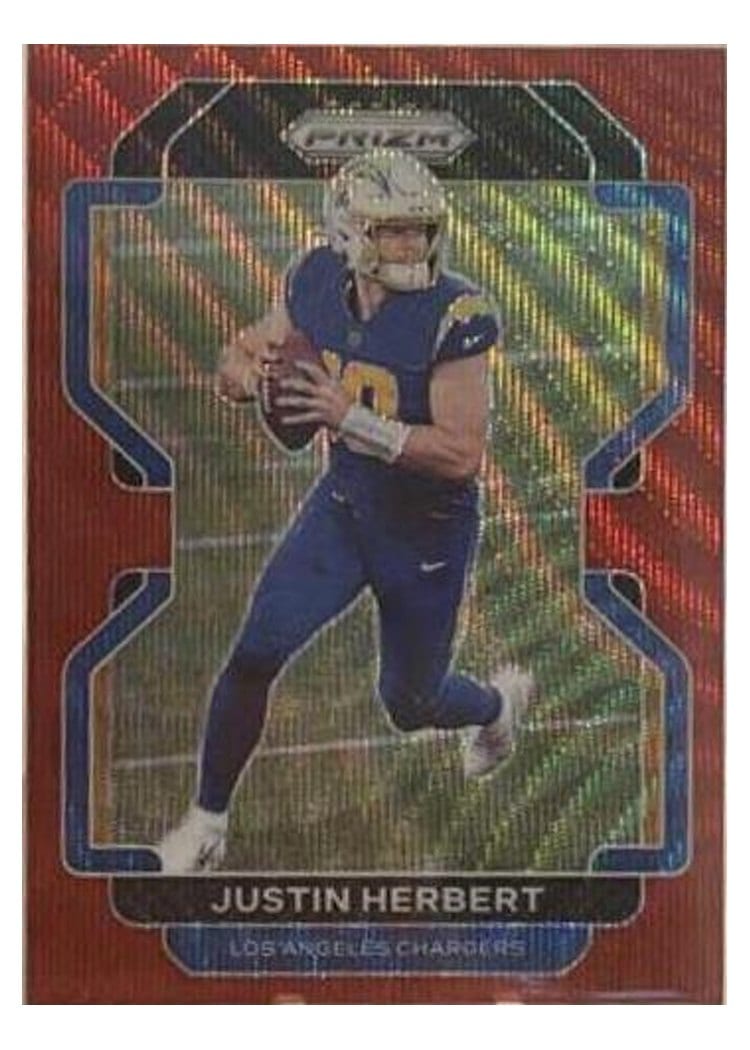 2021 Panini Prizm Base Set Justin Herbert #169 card