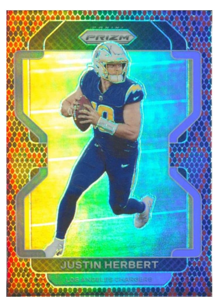 2021 Panini Prizm Base Set Justin Herbert #169 card