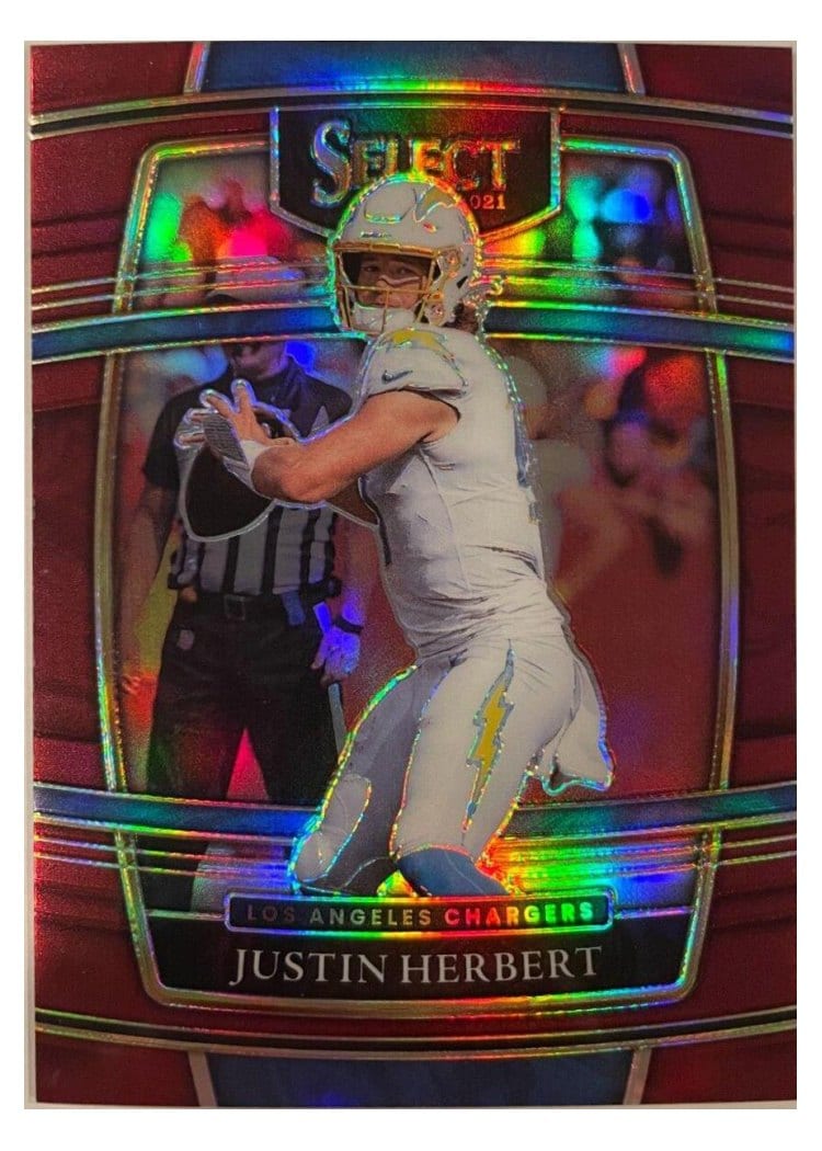 2021 Panini Select Base Set Justin Herbert #19 card