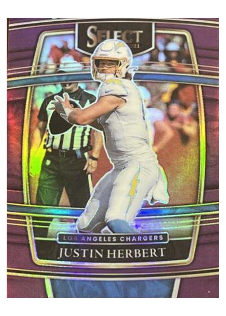 2021 Panini Select Base Set Justin Herbert #19 card