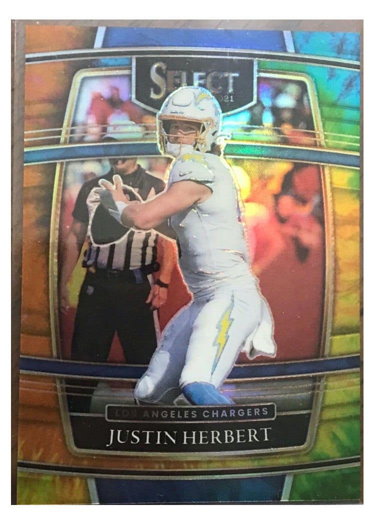 2021 Panini Select Base Set Justin Herbert #19 card