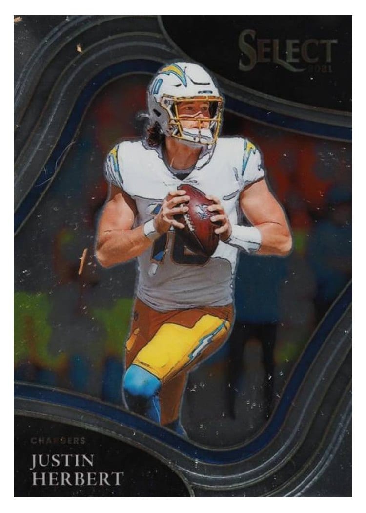 2021 Panini Select Base Set Justin Herbert #319 card