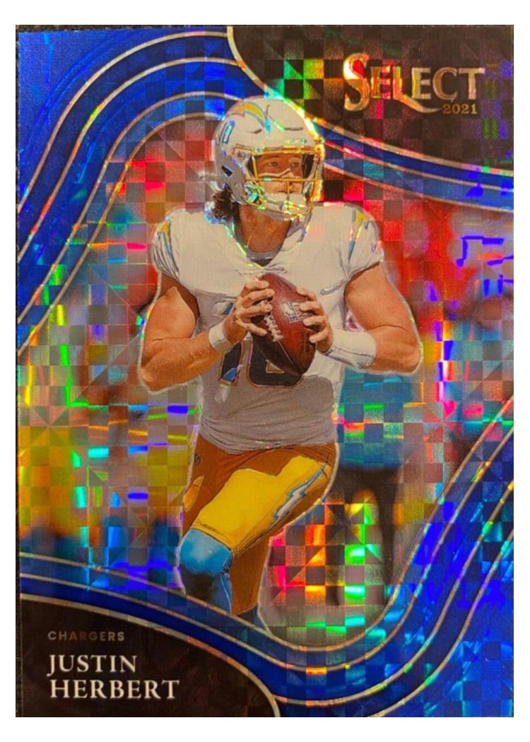 2021 Panini Select Base Set Justin Herbert #319 card