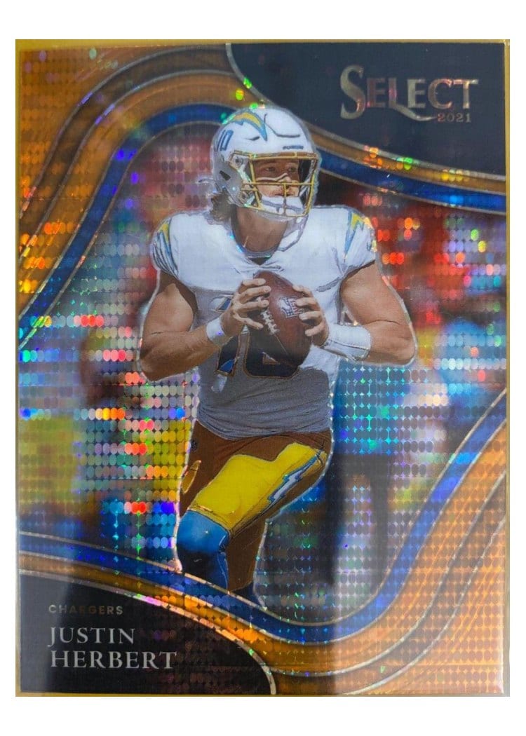 2021 Panini Select Base Set Justin Herbert #319 card