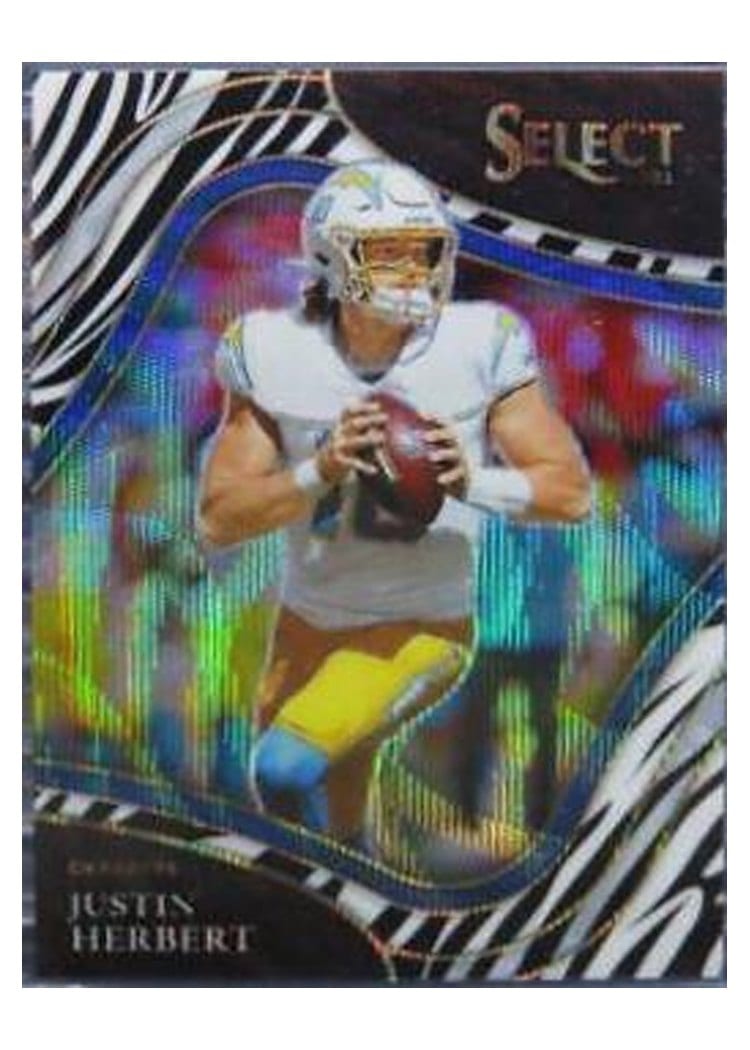 2021 Panini Select Base Set Justin Herbert #319 card