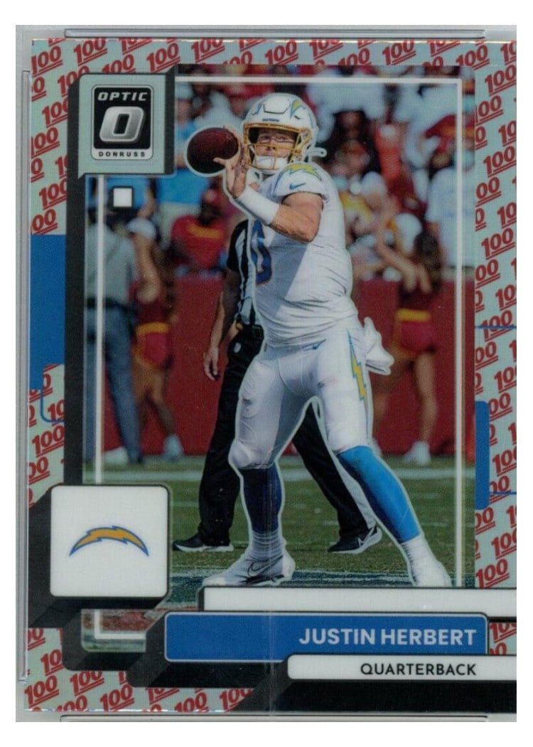 2022 Donruss Optic Base Set Justin Herbert #108 card