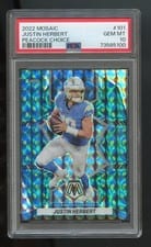 2022 Panini Mosaic Justin Herbert #101 card