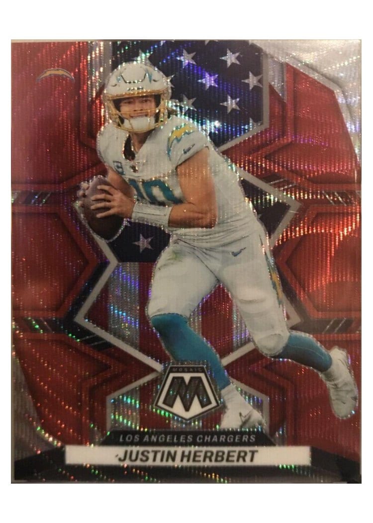 2022 Panini Mosaic Justin Herbert #254 card