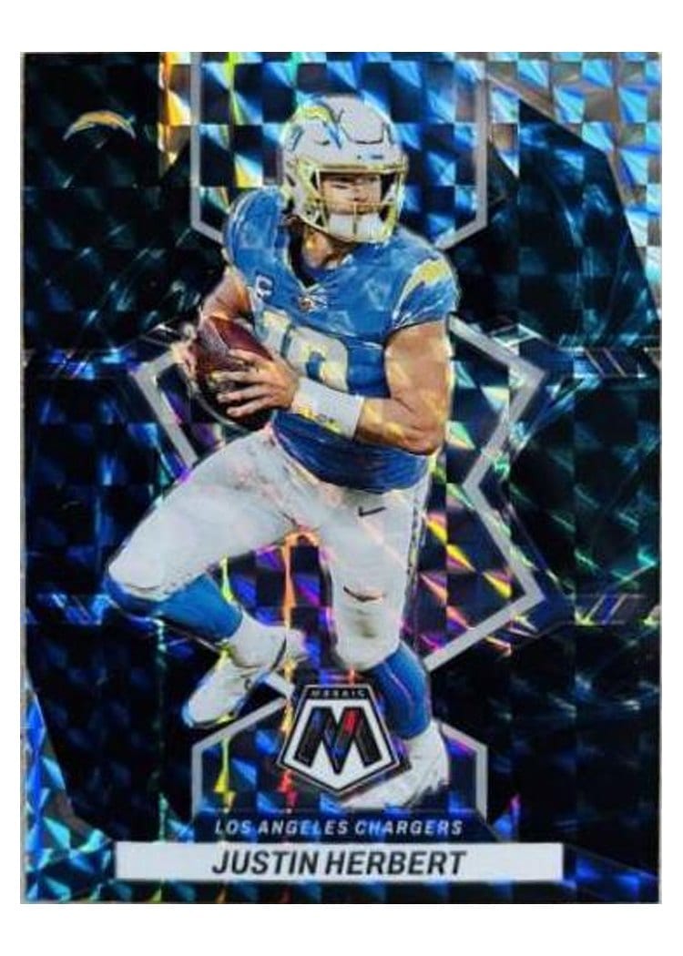 2022 Panini Mosaic Base Set Justin Herbert #101 card