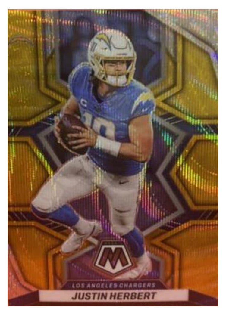 2022 Panini Mosaic Base Set Justin Herbert #101 card