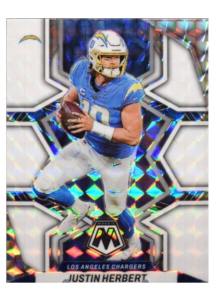 2022 Panini Mosaic Base Set Justin Herbert #101 card