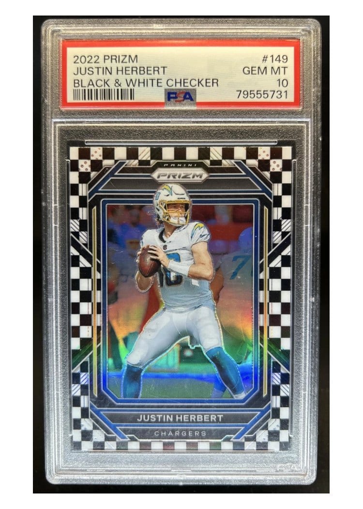2022 Panini Prizm Base Set Justin Herbert #149 card