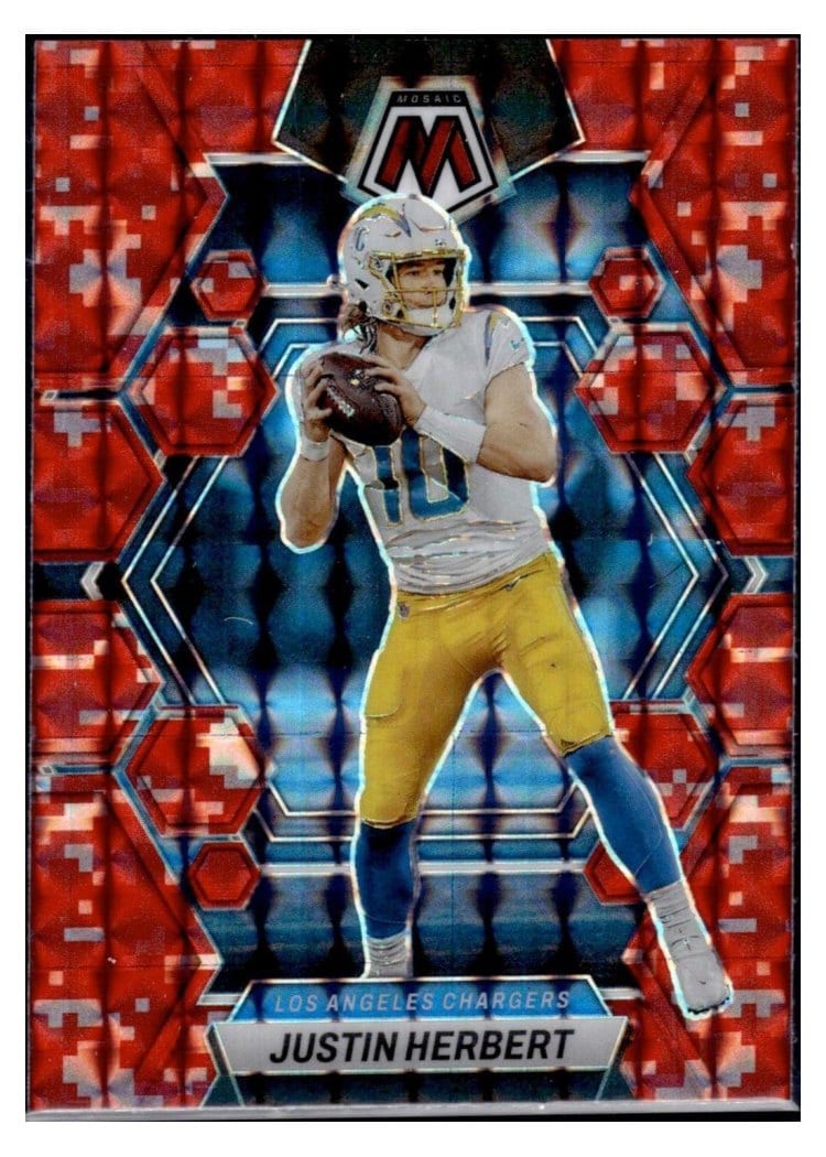2023 Panini Mosaic Base Set Justin Herbert #127 card