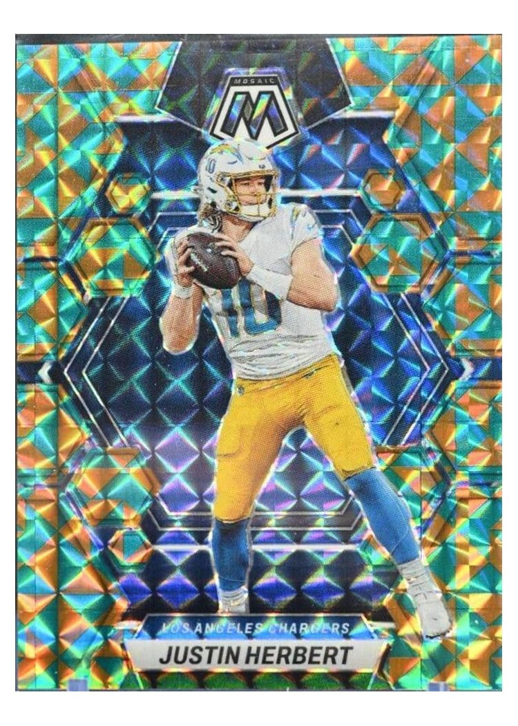 2023 Panini Mosaic Base Set Justin Herbert #127 card