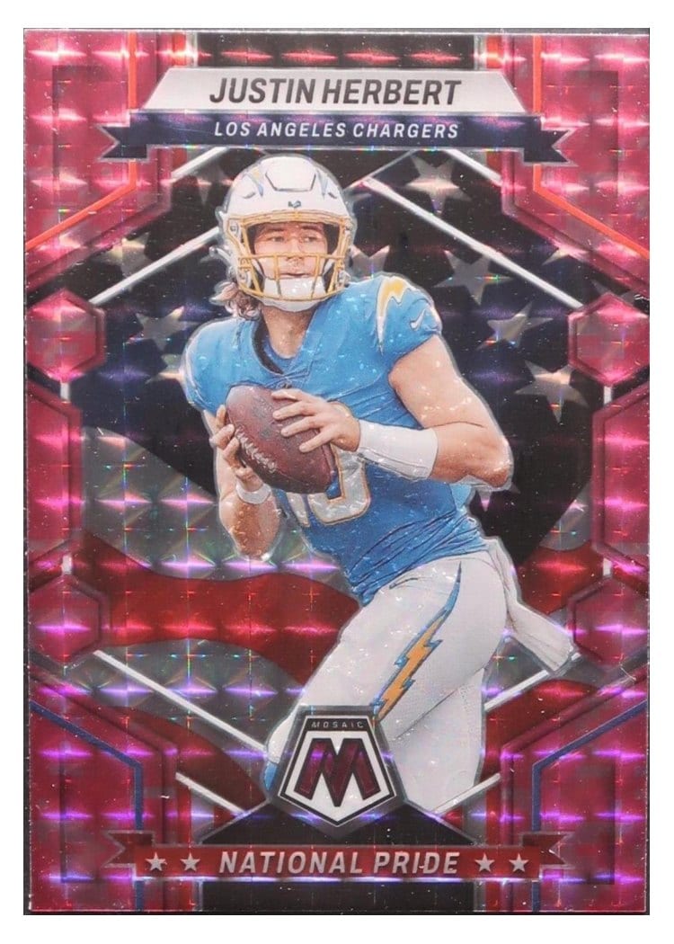 2023 Panini Mosaic Base Set Justin Herbert #255 card