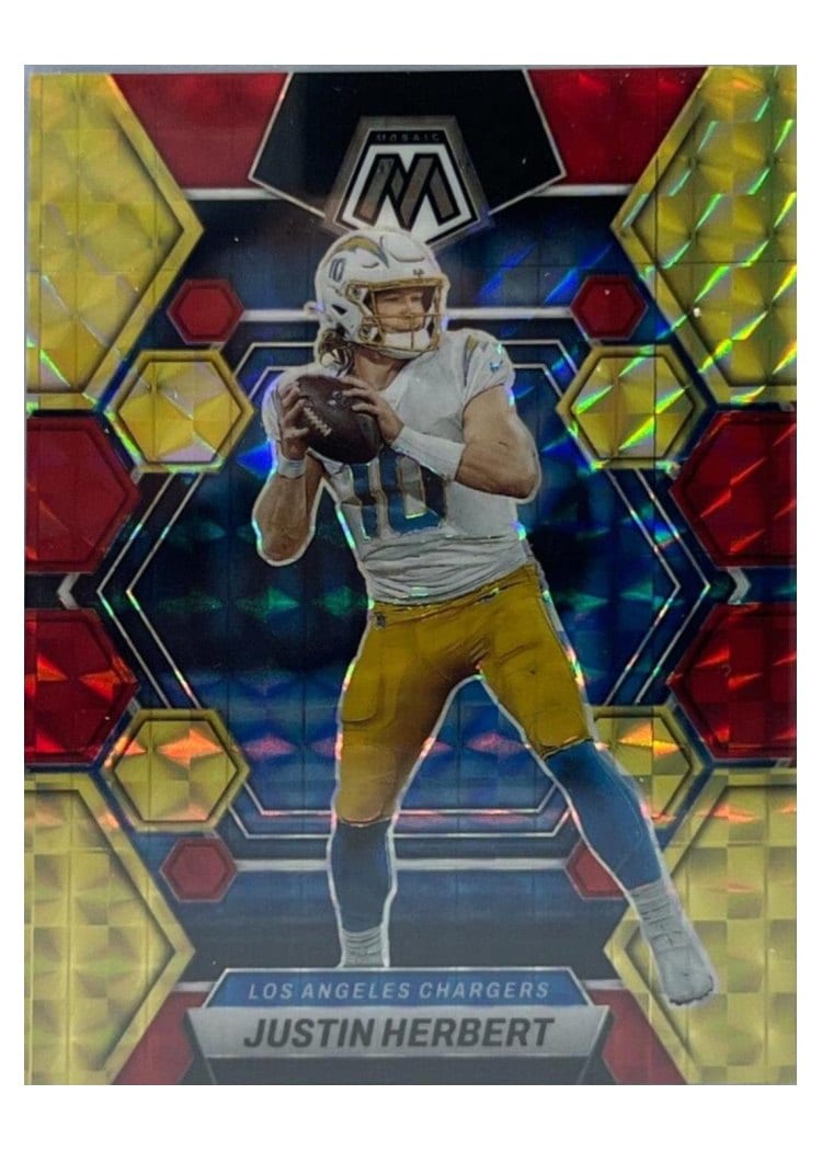 2023 Panini Mosaic Base Set Justin Herbert #255 card