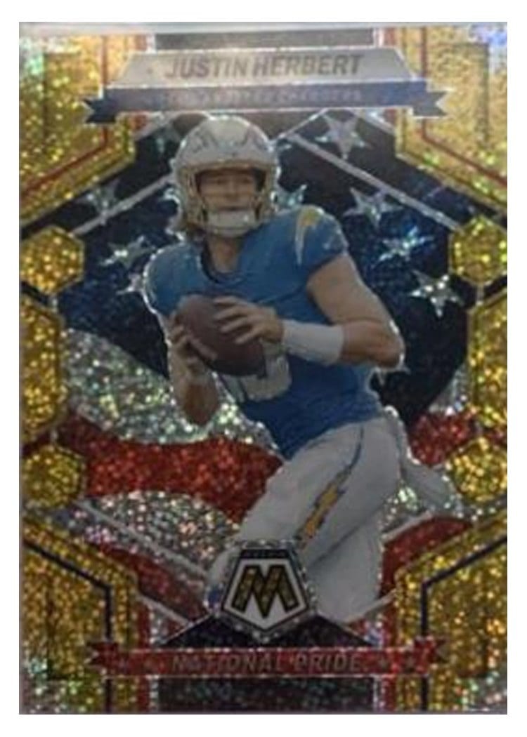 2023 Panini Mosaic Base Set Justin Herbert #255 card