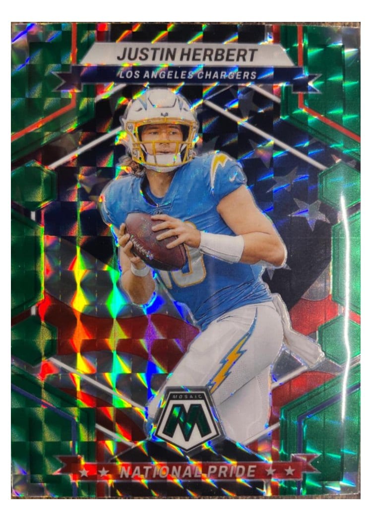 2023 Panini Mosaic Base Set Justin Herbert #255 card