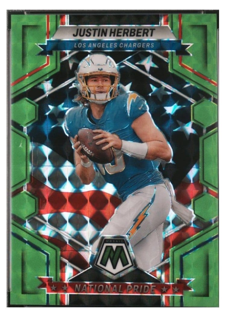 2023 Panini Mosaic Base Set Justin Herbert #255 card